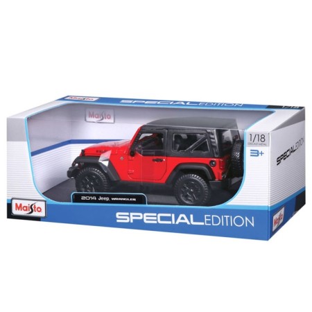 MASTO DIE-CAST 2014 Jeep Wrangler, opening doors, 1:18, yellow color-10