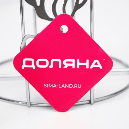 Board for paper towels of the share "Texta", 13.7 × 13.7 × 26, 3 cm, chromium color-4
