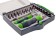 The reverse screwdrivers with a set of bits and end heads Sibrtech 13363, CRV, 61 subject