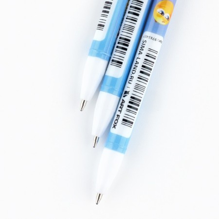Handle joke Ball blue paste 0.5 mm with a cap “Smile” plastic-3