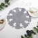 Napkin New Year's decorative shade "Bells", gray color, D 30 cm, felt