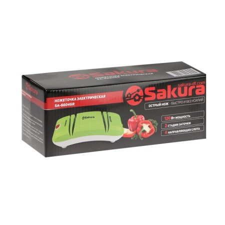 Sakura SA-6604GR knives sharpener, electric, 120 watts, green-10