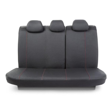 Polo GTI Autorekhly, Jacquard material, 2 mm foam, 3D cut, 11 objects, rollers for quick fixation of the front row, 5 headrests, 2 lightning, Airbag black/gray/red-2