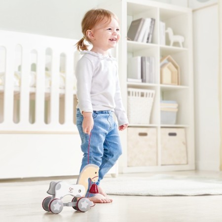 Toy catka for kids Hape "Beasts", "Pony", on a rope-3