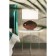 Table Commerce Albano, 550x550x500, white marble/chrome
