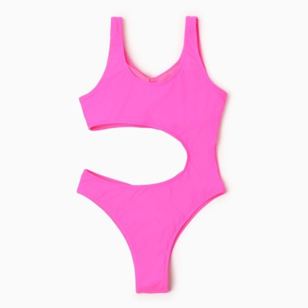 Swimsuit Women's Assigned monophonic minku color fuchsia, size 48-8