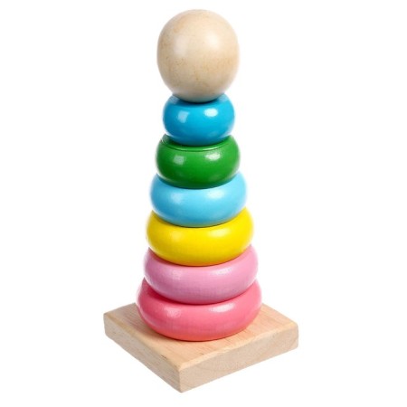 Developing toy "Pyramid made of wood"-2