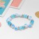 Bracelet Children's "chosen" apples, blue color