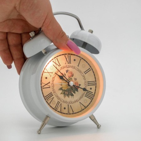 Provence alarm clock, discrete move, D-9 cm, with backlight, 17 x 11 cm-3