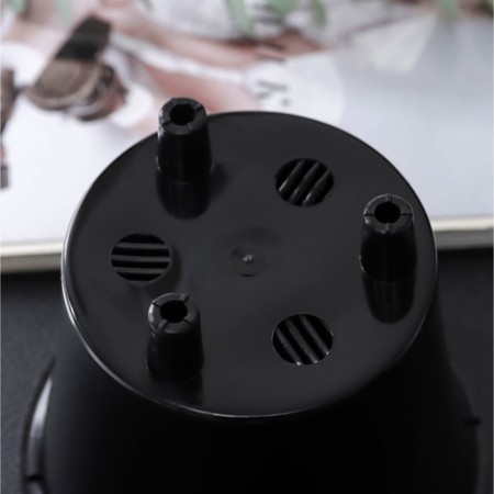 Kashpo for flowers with the insert "Art", 1.2 l, the color is white-black-4