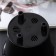 Kashpo for flowers with the insert "Art", 1.2 l, the color is white-black