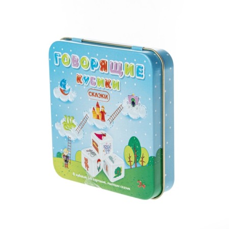 Board game "Talking cubes. Tales ", tin box-4