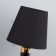 Cameron table lamp E27 40W black and gold 12.5x12.5x49 cm Risalux