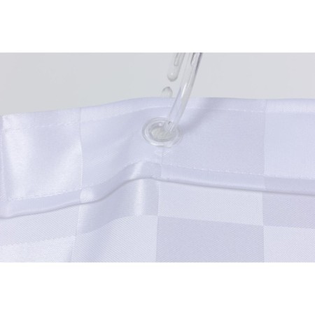 Curtain for the bathroom Quadretto, 180 x 200 cm, white color-5