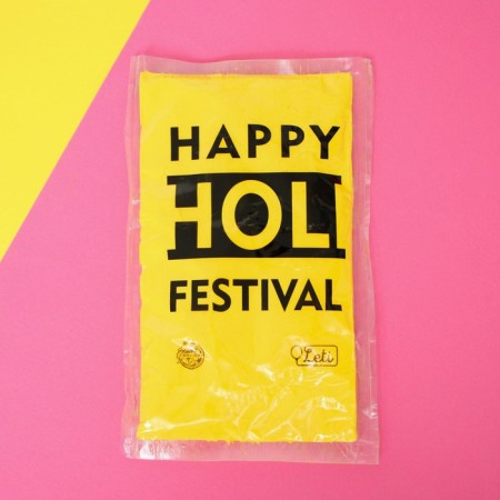 Holi paint, yellow color, 100 g-1