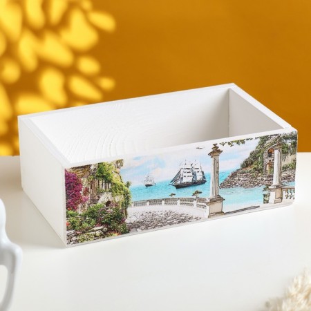 Kashpo Floristic wooden "Provence No. 6" 24.5x14.5x8 cm