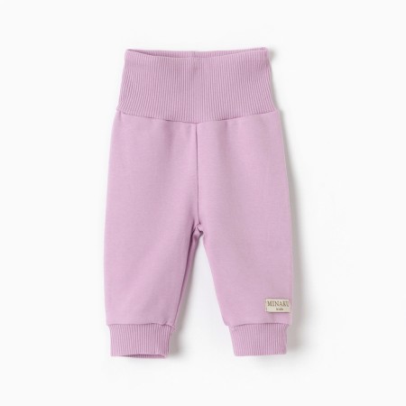 Children's pants minku, lilac color, height 68-74 cm