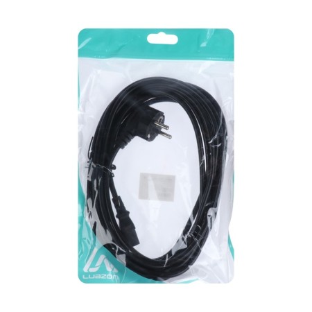 Power cable Luazon KDGN-005, SCHUKO-C13, 10 A, 5 m, 3 residential, black-4
