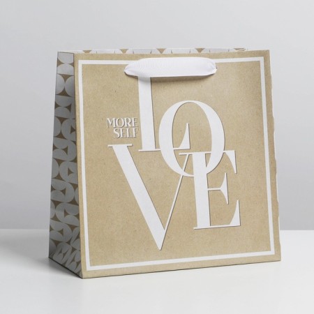 Square gift crap package, packaging, Moreself, 22 x 22 x 11 cm-3