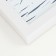 Photo frame Plastic in 3 photos "Krakelyur with leaves" with clothespins, white 60x30 cm