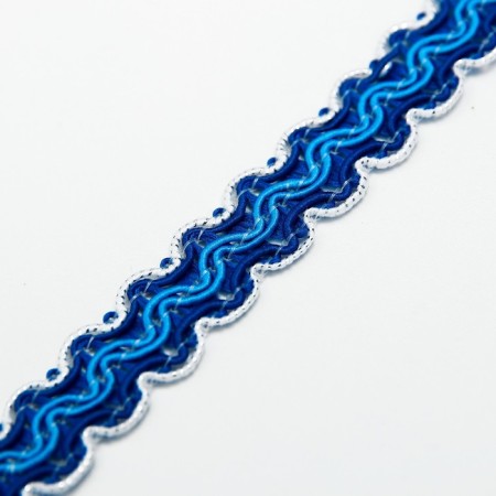 Braid white-blue-blue, width 1.2 cm, 50 m each-1