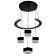 Lamp Bayerlux 1646/1wt LED 120W 3000-6000K Black 40x40x106 cm