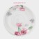 Service porcelain tea shade "Bunny", 12 objects: 6 cups 250 ml, 6 saucer d = 15 cm, white color