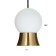 Lamp Bayerlux 2281/1 LED white-gold 10.5x10.5x15-115 cm