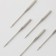 Needles for household sewing machines, for super-glass, No. 75, 5 pcs