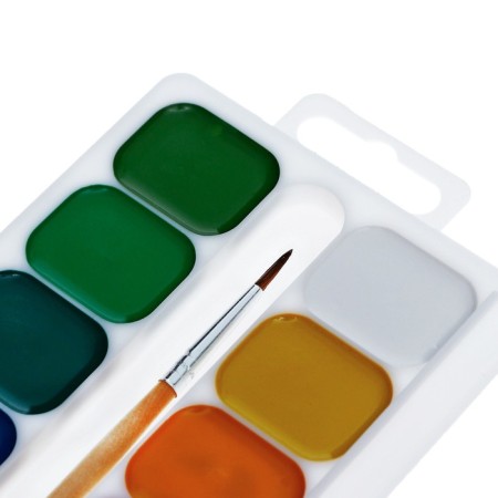 Watercolor beam "Classic", 18 colors, with a brush-3