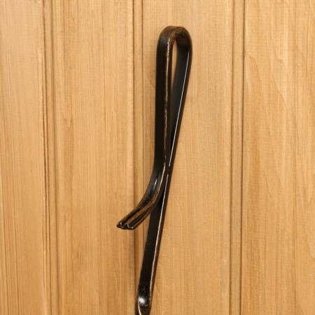 Kaminnaya set KN-6-5 wall, forged, bronze color, 3 objects: poker, scoop, panicle-6