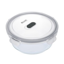 Контейнер стеклянный Regent inox Desco, круглый, 0.6 л