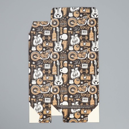 Gift folding box, packaging, “brutality”, 16 x 23 x 7.5 cm-4