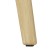 Dining table "Morgan", 900 × 900 × 756 mm, white color / oak oak