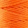 Knitting cord 100% cotton, width 3mm 25m 80g "orange" 4.5x4.5x10 cm
