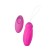 VIBROYAICO with pulsating balls Jos Circly, silicone, pink, 9 cm