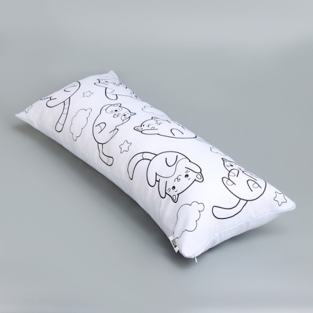 Pillowcase for coloring "Air cats", 30 x 70 cm-7