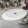 Oval porcelain oval wilmax teona, 25.5 × 17 cm, white color