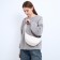 Women's bag from textiles, 30x17x6 cm, beige color
