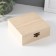 Casket wood for painting Square "Striped" 5x13x13 cm