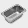 Gastrootiness 1/9 of stainless steel, 65 mm, 17.6 × 11.2 × 6.5 cm, thickness 0.8 mm