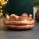 Sninker "Snake on the bowl" burgundy with gilding, 4x10cm