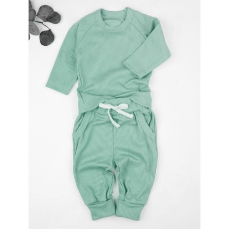 Network and sliders children's fashion, height 80 cm, green color