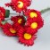 Flowers for decorating "Nights" Bordeaux 1 bouquet = 10 colors 7 cm