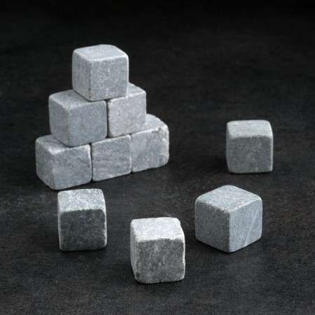 Stones for whiskey "hare", natural steat, 10 pcs-1