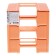 Vertical papers, 3 departments, Erichkrause "Techno Pastel Bloom", peach
