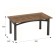 Table Robert 3M, 900x550x430. Black/ Tonir. glass
