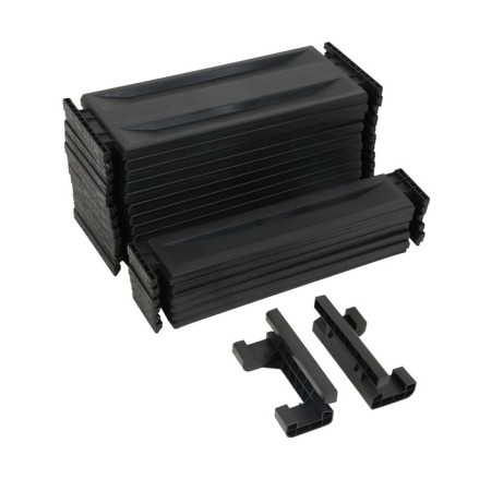Plastic composter, 600 l, 125 × 105 × 70 cm, black-5