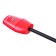 Plastic griller, red color, wheelbarrows