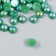 Decor for creativity plastic "Half of beads. Green gamma" 20 g 0.8x0.8 cm